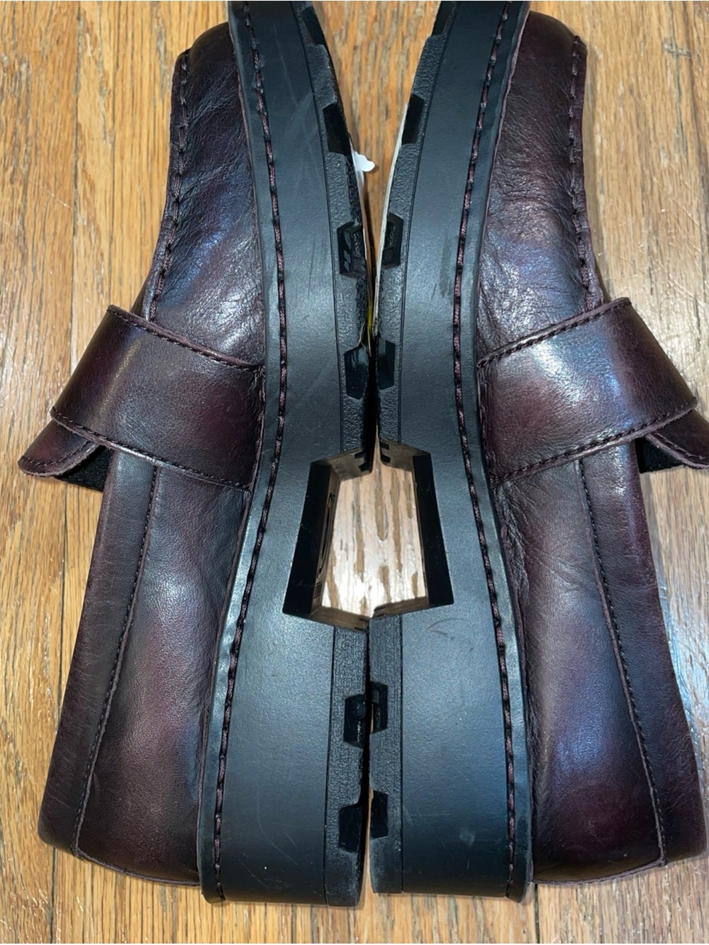 Born Contessa Loafers Womens Burgundy Brown Leather Slip-On Comfort Shoes 6 NEW - Picture 5 of 7
